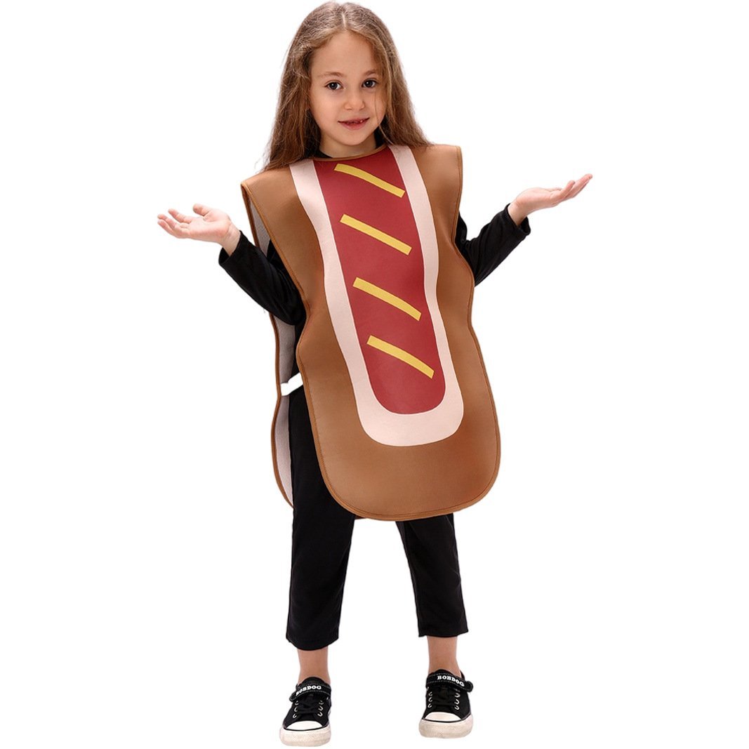 BuyKids Bun Hot Dog Onesie Funny Novelty Halloween Cosplay Party Costume Now Cheaper With 3 - 5 Days Ship - PajamasBuy