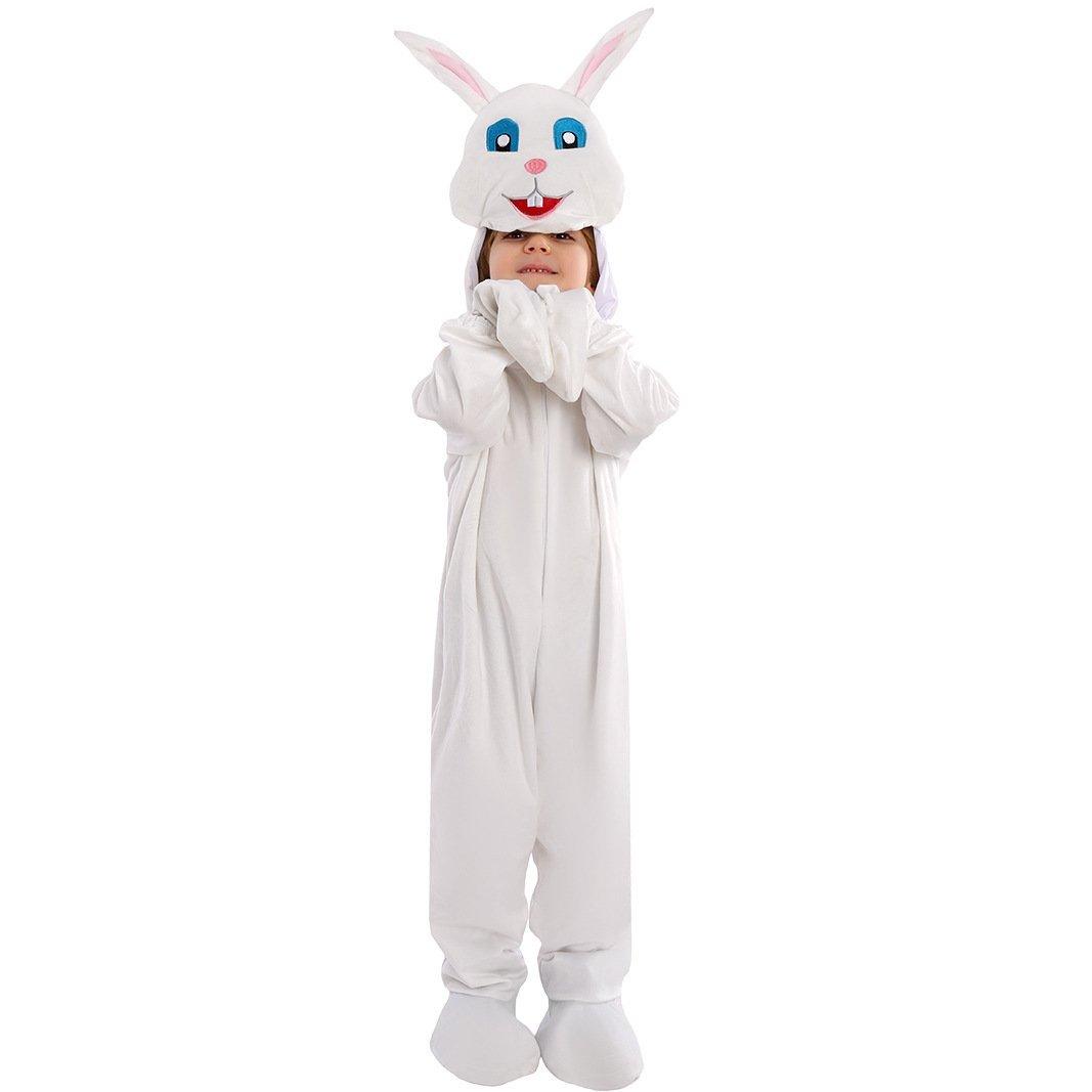 Kids Children White Rabbit Bunny Carrot Party Cosplay Halloween Easter Costume - Pajamasbuy