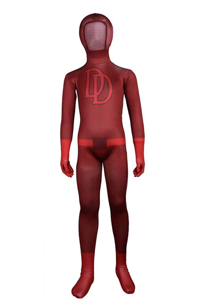 BuyKids Daredevil Zentai Costume Superhero Cosplay Party Spandex Bodysuit Now Cheaper With 3 - 5 Days Ship - PajamasBuy