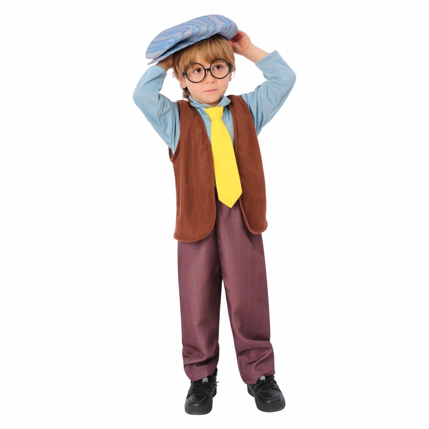 Kids Grandpa Old Man Christmas Costume Festive Role Play Outfit for School Performances - Pajamasbuy