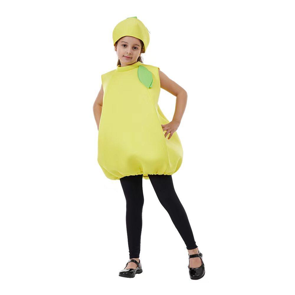 BuyKids Lemon Baby Fruit Jumpsuit Halloween Cosplay School Party Costumes Now Cheaper With 3 - 5 Days Ship - PajamasBuy