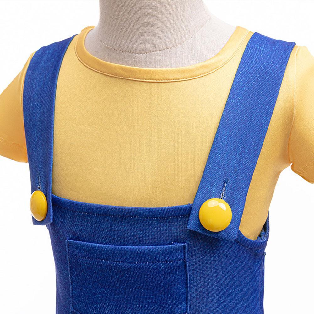 Kids Minions Cosplay Costume Boys' Suspender Outfit for Halloween Parties - Pajamasbuy