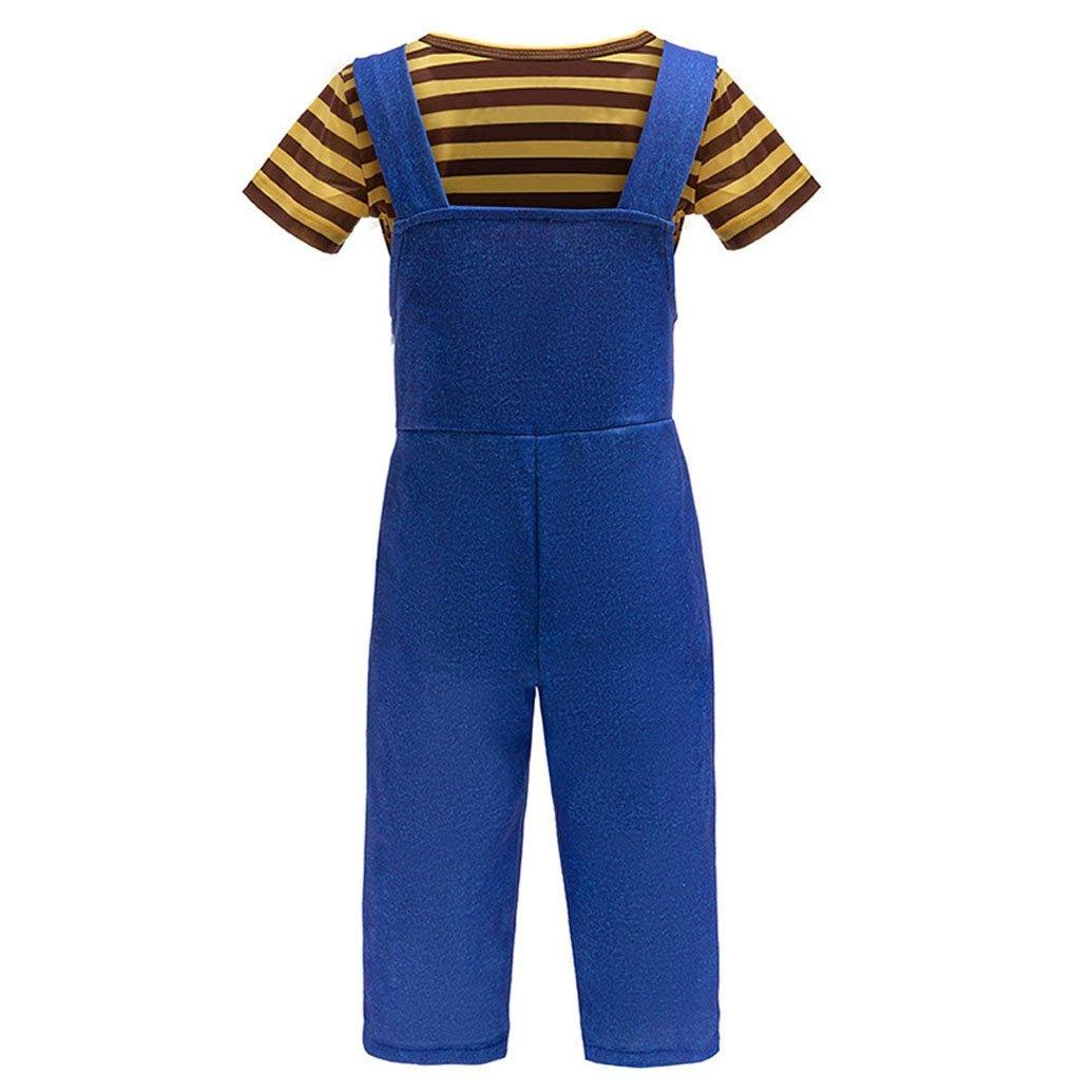 Kids Minions Cosplay Costume Boys' Suspender Outfit for Halloween Parties - Pajamasbuy