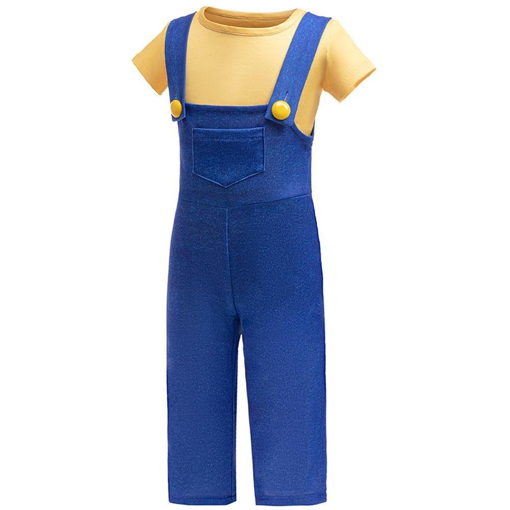 Kids Minions Cosplay Costume Boys' Suspender Outfit for Halloween Parties - Pajamasbuy