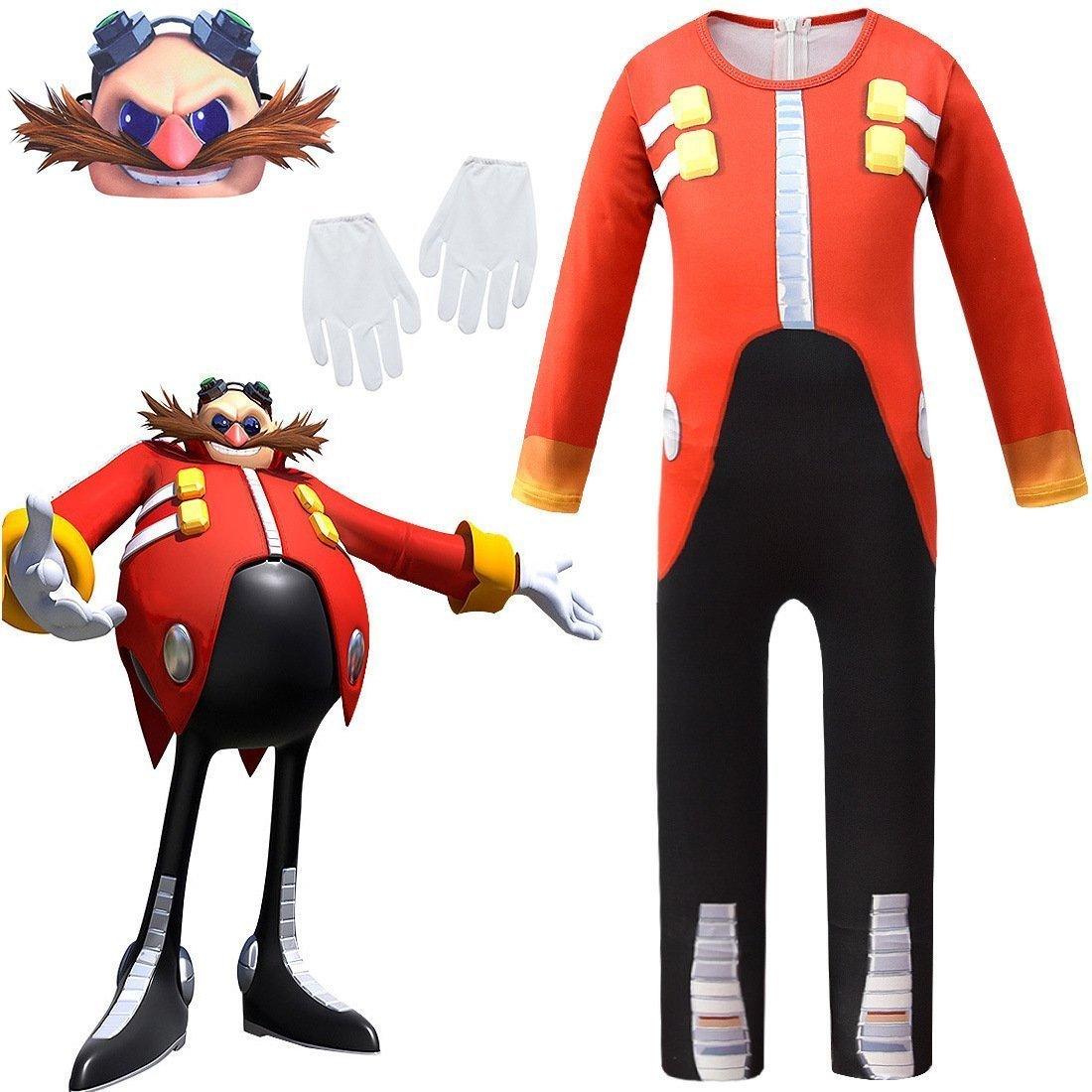 Kids Sonic The Hedgehog Dr. Eggman Cosplay Zentai Suit Costume Child Jumpsuit Bodysuit Outfits - Pajamasbuy