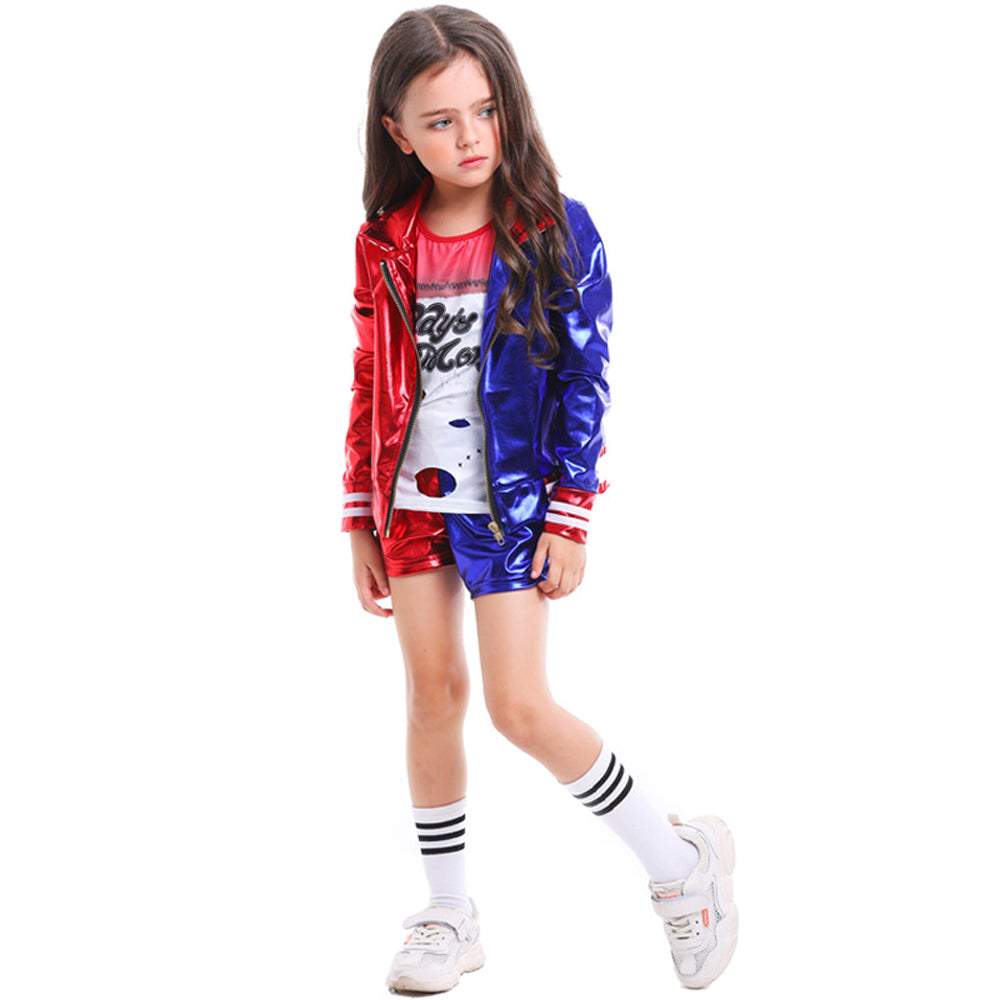 BuyKids suicide squad clown girl suit Harley Quinn halloween Costumes Now Cheaper With 3 - 5 Days Ship - PajamasBuy