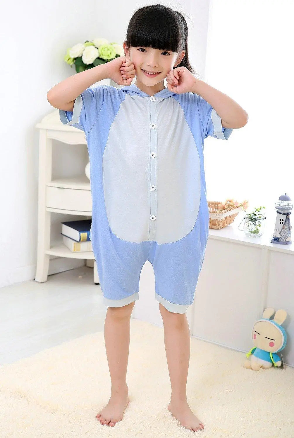 kigurumi Stitch kids Animal Onesies Summer Pajamas Costume - Pajamasbuy