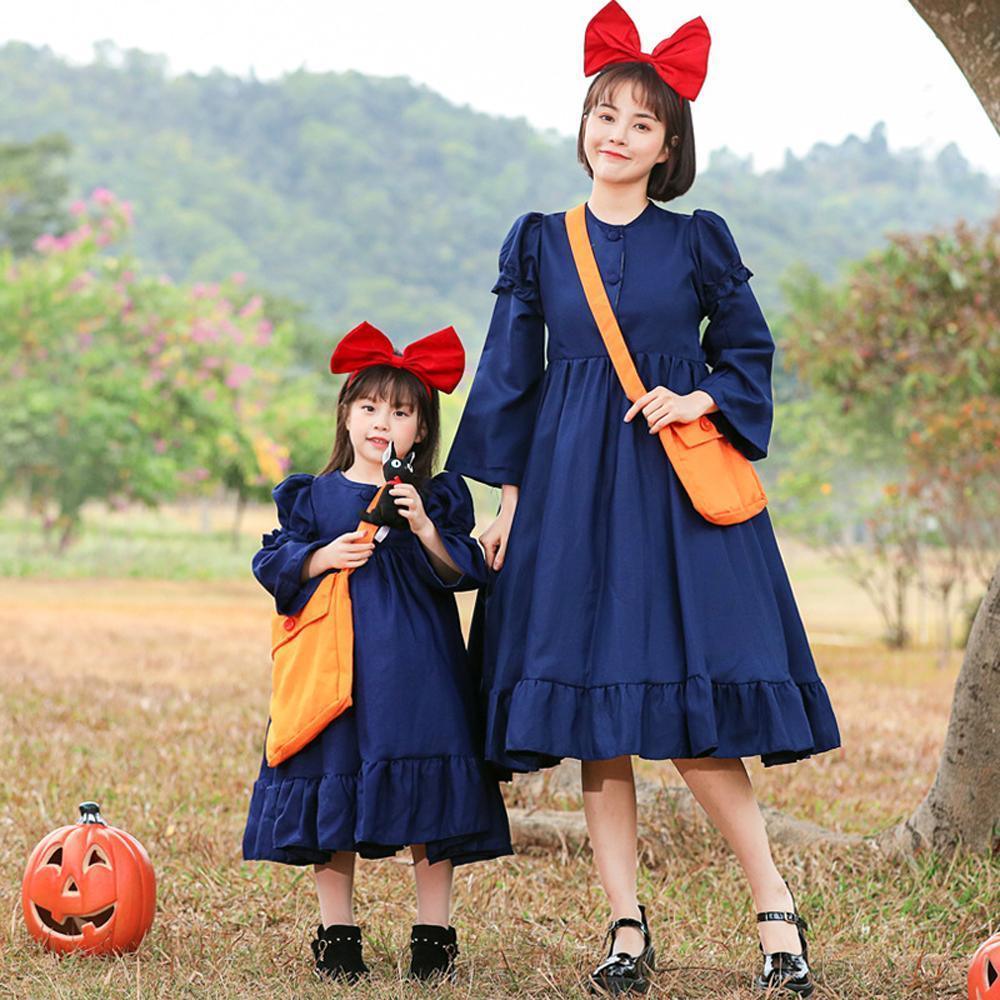 Kiki's Delivery Service Kiki and Gigi cosplay costumes dress for mom and me - Pajamasbuy