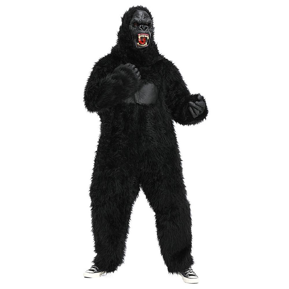 King Kong Chimpanzee Animal Adult Jumpsuit Cosplay Costume Carnival - Pajamasbuy