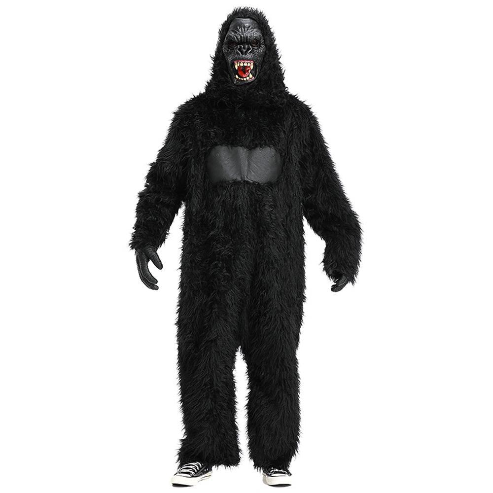 King Kong Chimpanzee Animal Adult Jumpsuit Cosplay Costume Carnival - Pajamasbuy