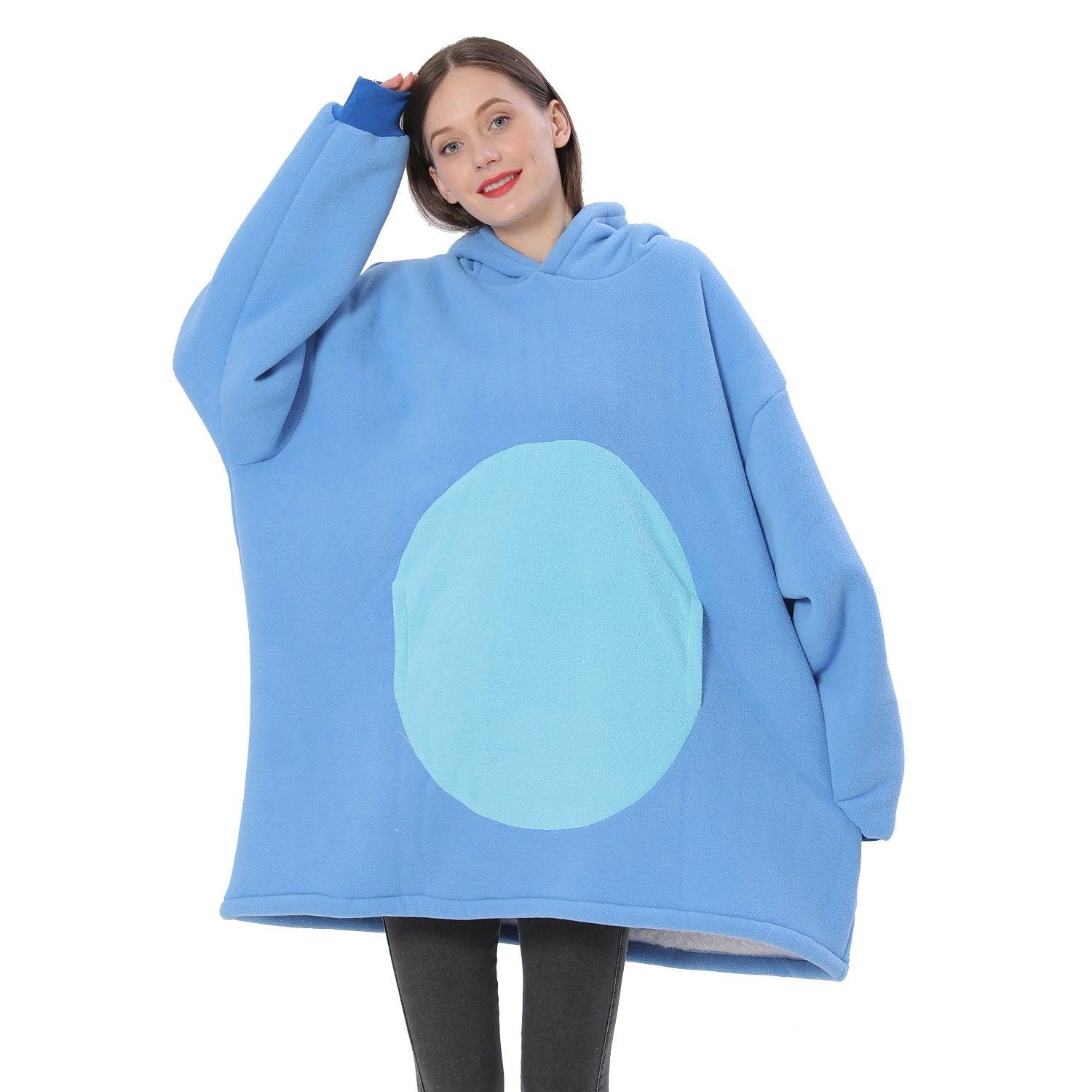 Lilo Stitch Blue Stitch Keep Warm Cosplay Costume Cozy Cartoon Lazy TV Blanket - Pajamasbuy