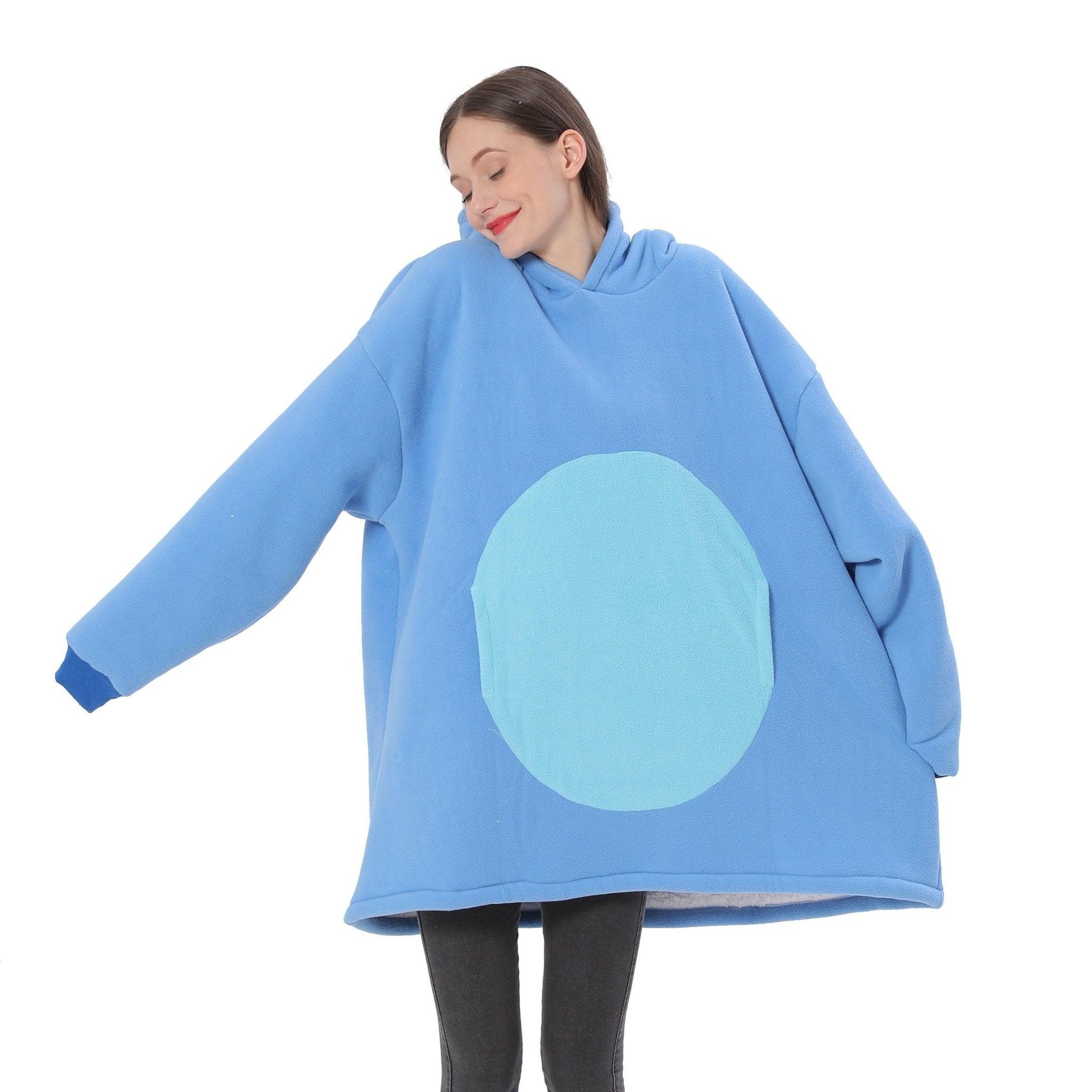 Lilo Stitch Blue Stitch Keep Warm Cosplay Costume Cozy Cartoon Lazy TV Blanket - Pajamasbuy