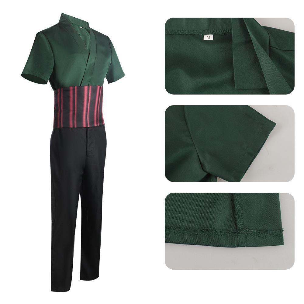 live Movie One Piece Roronoa Zoro Cos Cosplay Costume Whole Set - Pajamasbuy