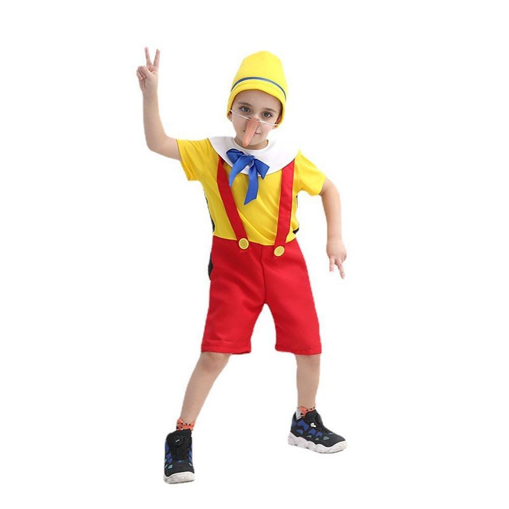 Long nose Pinocchio Set Halloween Carnival Cosplay Costume For Kids - Pajamasbuy