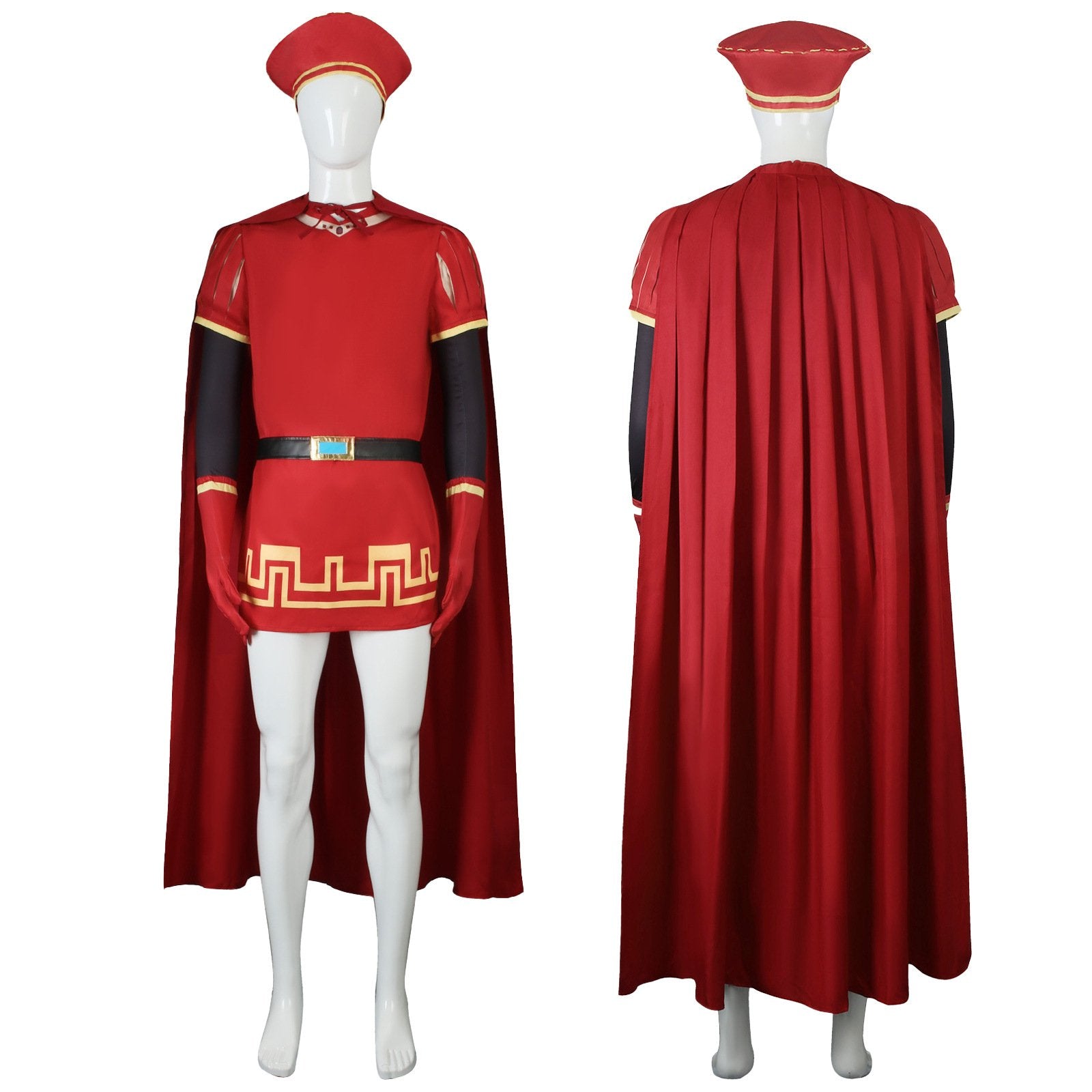 BuyLord Farquaad Halloween Cosplay Costume Shrek Red Robe Cape Now Cheaper With 3 - 5 Days Ship - PajamasBuy