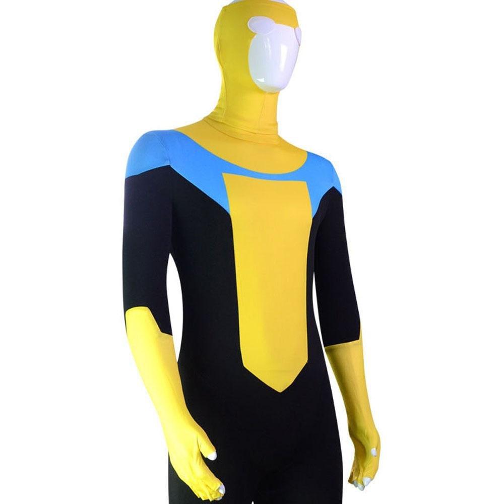 Mark Grayson Invincible Costume Bodysuit Zentai Hero Cloak Cosplay - Pajamasbuy