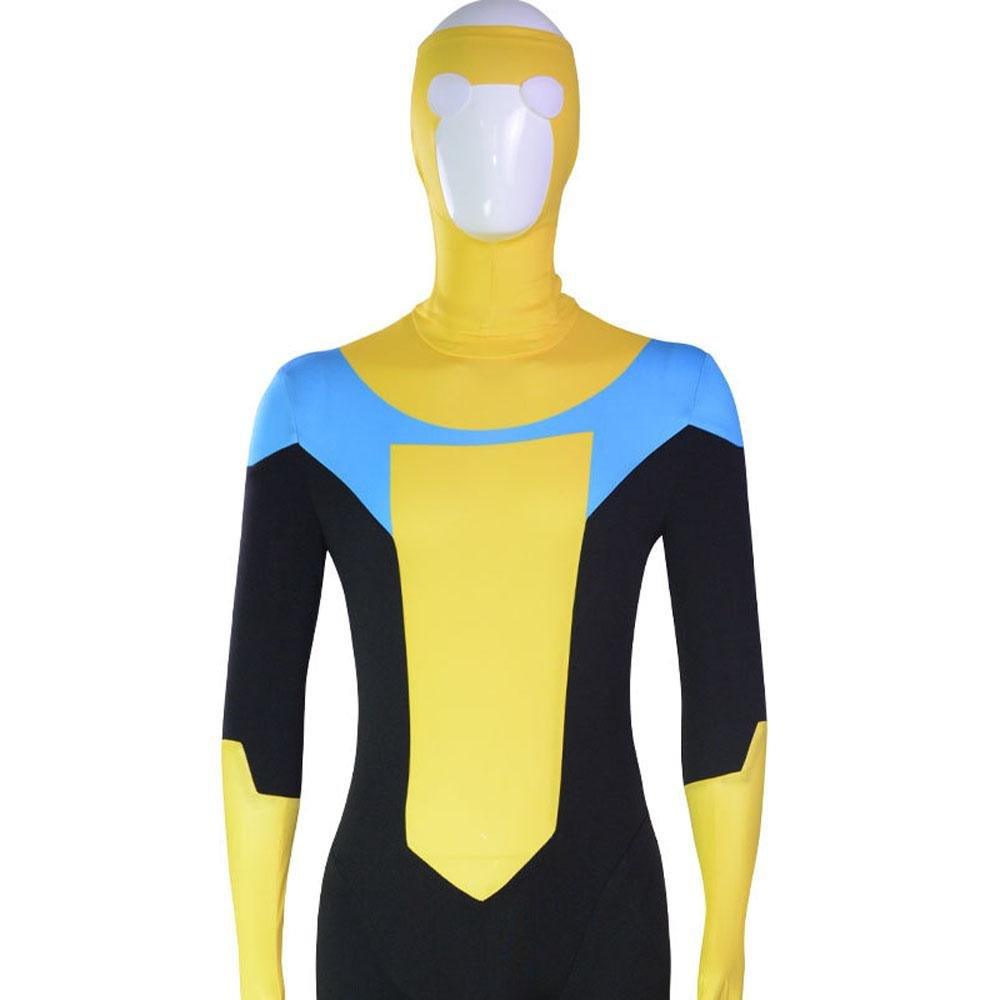 Mark Grayson Invincible Costume Bodysuit Zentai Hero Cloak Cosplay - Pajamasbuy