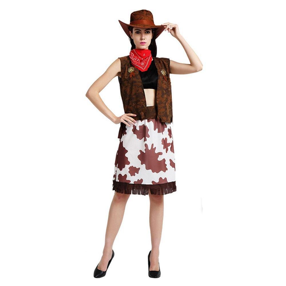 Matching outfit classic wild west fancy dress western cowboy stage costume - Pajamasbuy