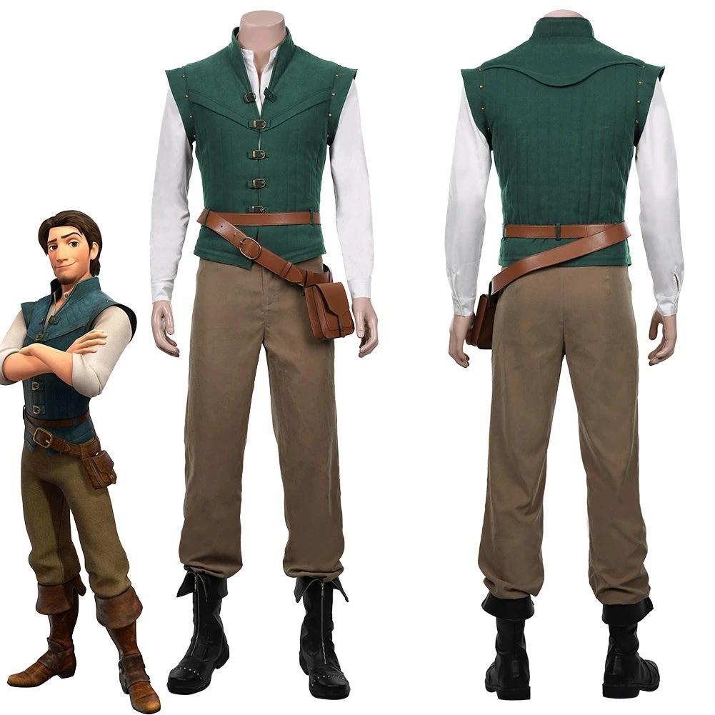 BuyMen Tangled - Flynn Rider Vest Shirt Outfits Halloween Carnival Suit Cosplay Costume Now Cheaper With 3 - 5 Days Ship - PajamasBuy