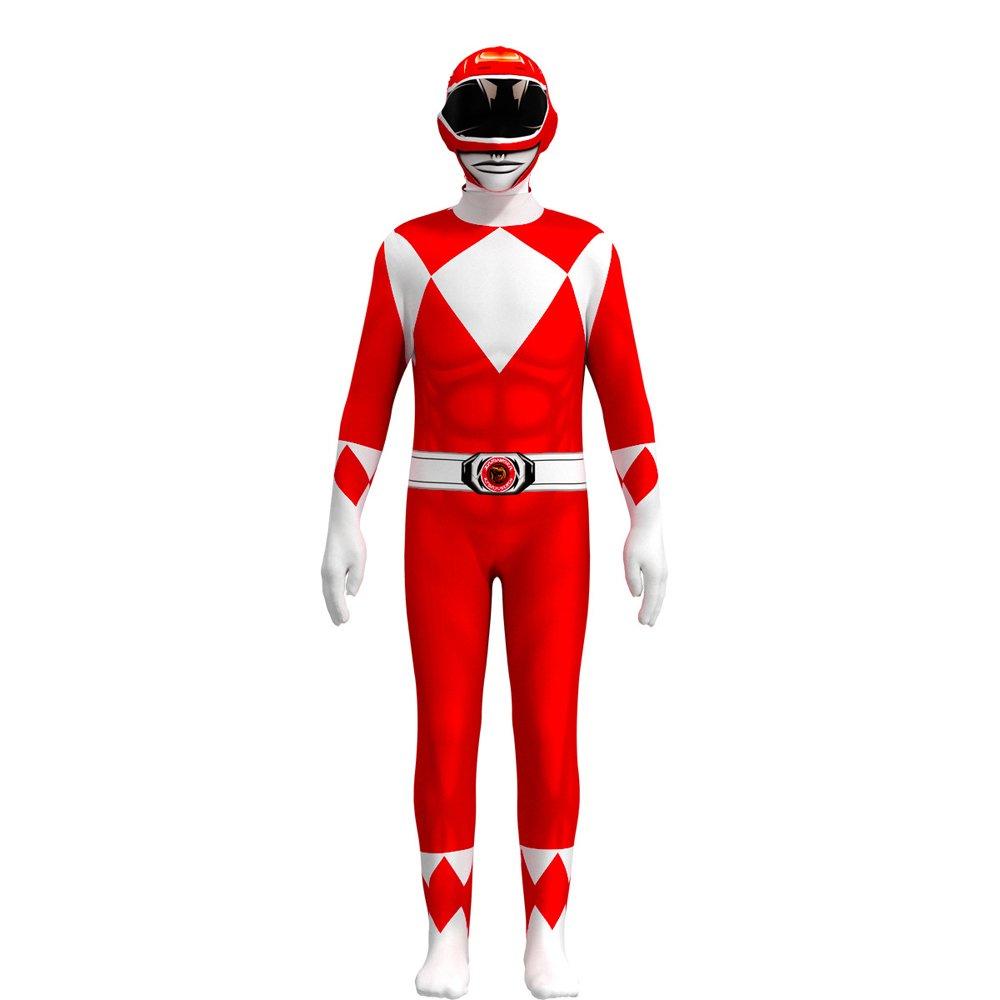 BuyMighty Morphin Power Rangers Costume Kids Superhero Bodysuit Halloween jumpsuits onesies Now Cheaper With 3 - 5 Days Ship - PajamasBuy