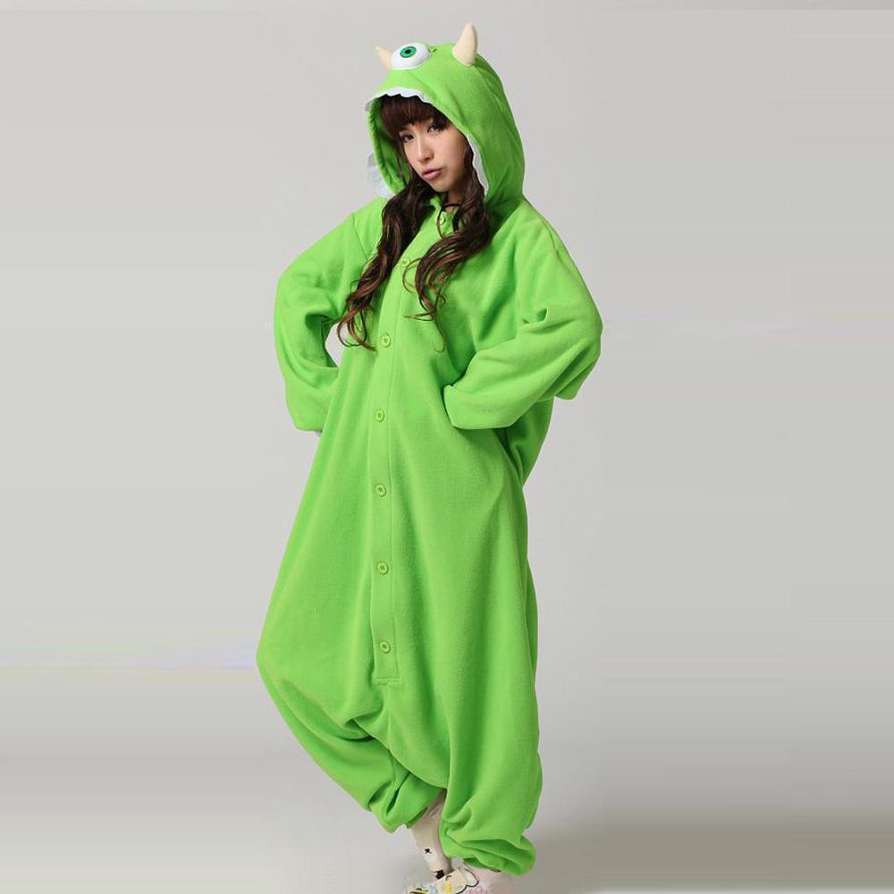 Mike Wazowski Monster University Kigurumi Onesies Pajamas Costume - Pajamasbuy