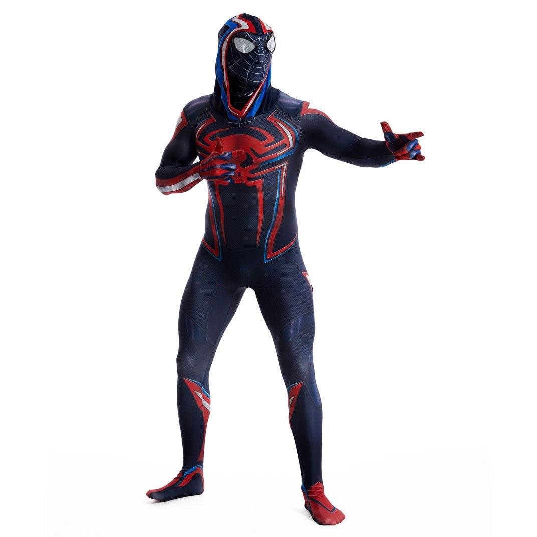 BuyMiles Morales Spider Man 2099 Costume Ultimate Cosplay PS5 Jumpsuit for Kids and Adults Now Cheaper With 3 - 5 Days Ship - PajamasBuy