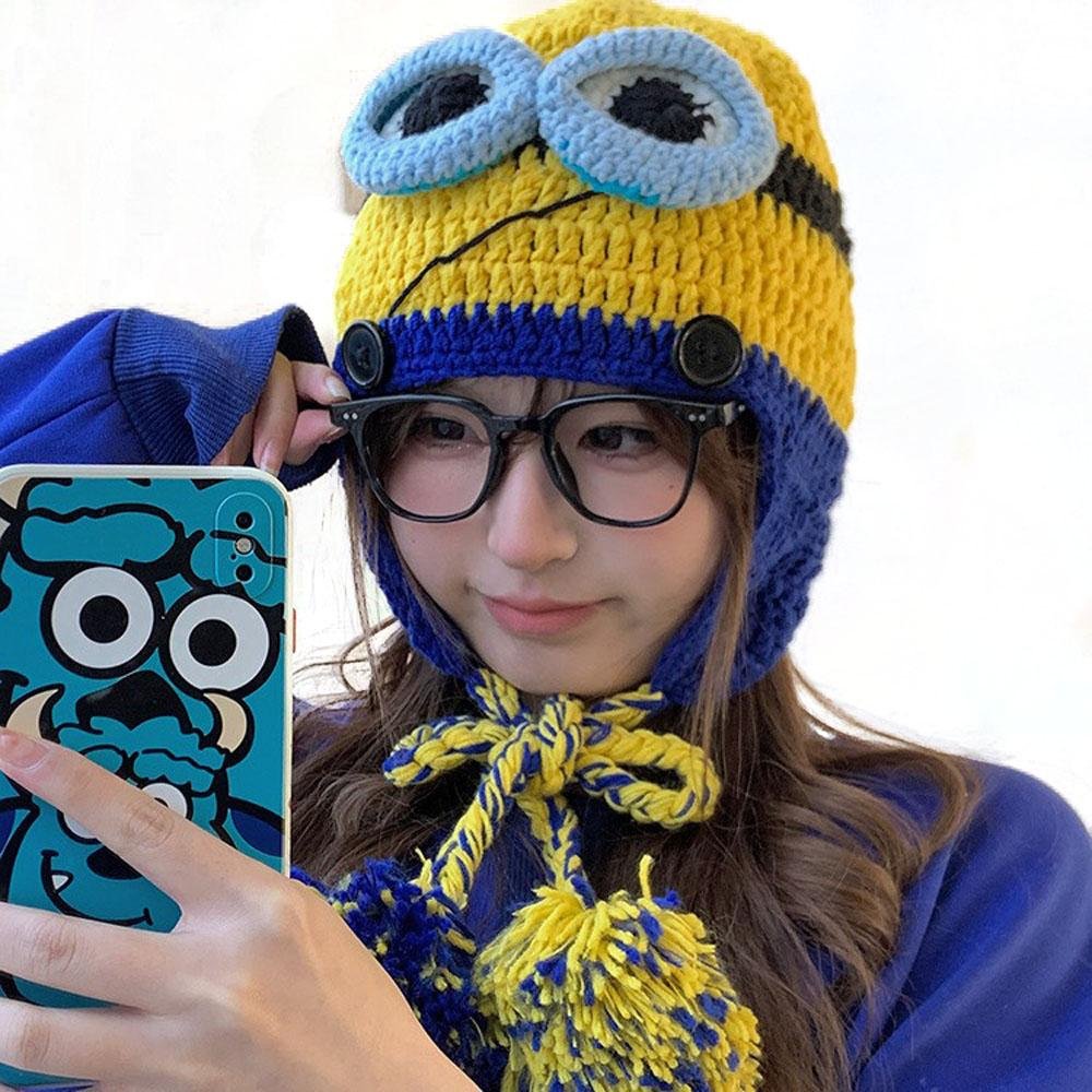 BuyMinions hats for women Baby halloween costume Accessory Warm WinterKnitted Now Cheaper With 3 - 5 Days Ship - PajamasBuy