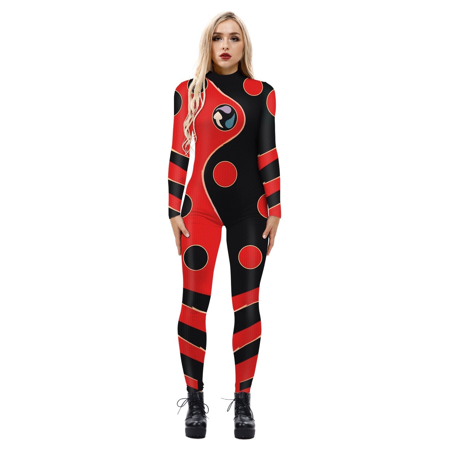 BuyMiraculous Ladybug Movie Jumpsuit Halloween Party Cosplay Costume for Adult Now Cheaper With 3 - 5 Days Ship - PajamasBuy