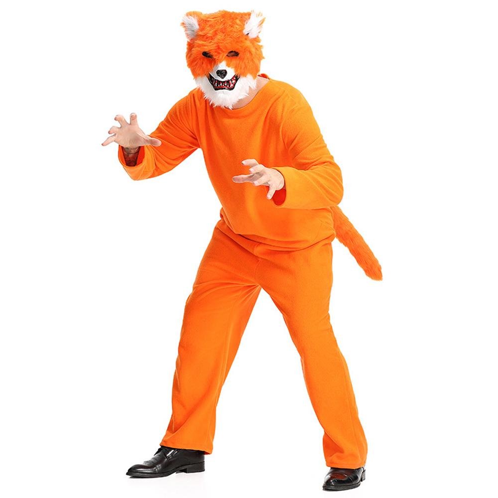 BuyMr. Sly Fox Animal Adult Jumpsuit Cosplay Costume Carnival Now Cheaper With 3 - 5 Days Ship - PajamasBuy