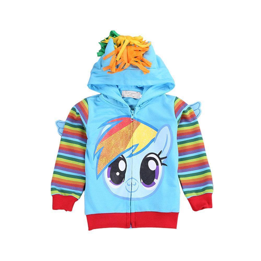 BuyMy Little Pony Cartoon Zipper Hoodie Sweatshirt Coat Jacket Now Cheaper With 3 - 5 Days Ship - PajamasBuy