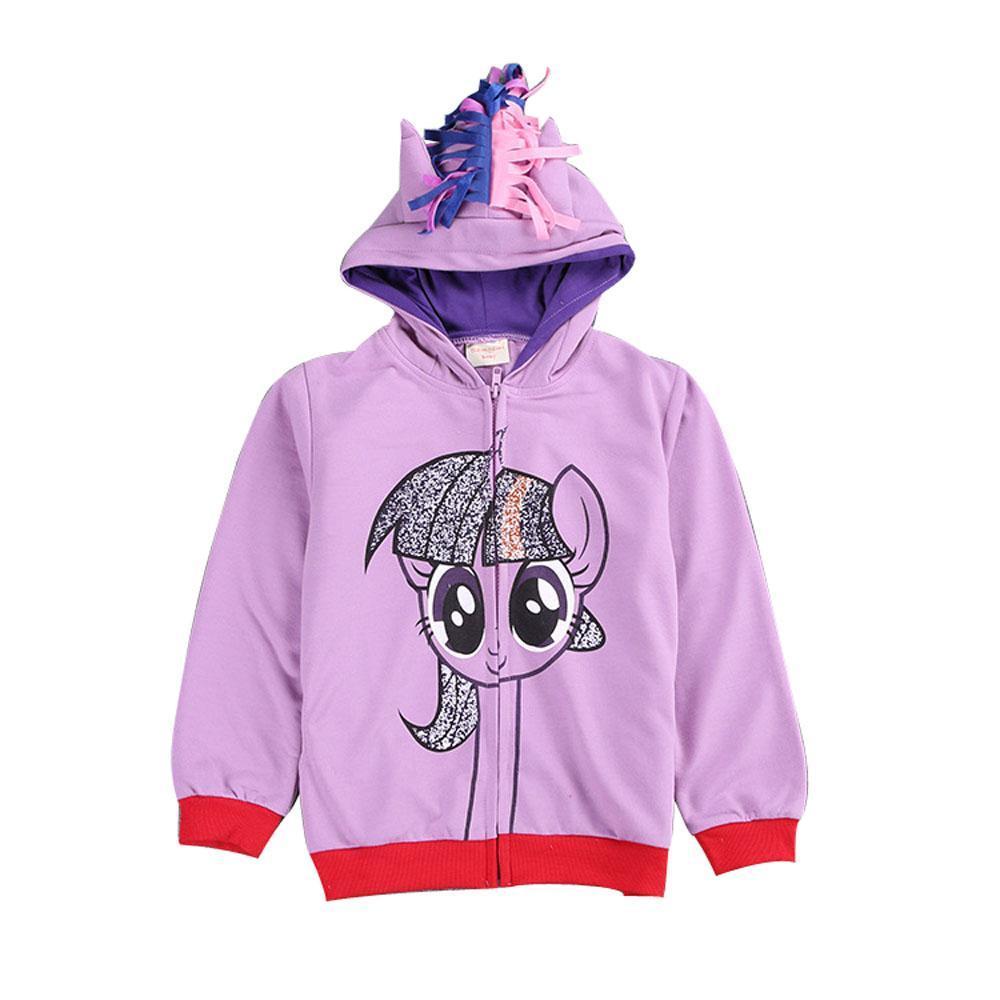 BuyMy Little Pony Cartoon Zipper Hoodie Sweatshirt Coat Jacket Now Cheaper With 3 - 5 Days Ship - PajamasBuy