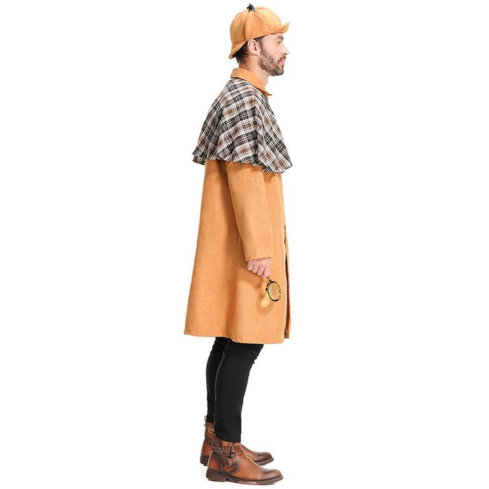 Mystery Game Role Playing Men Detective Adult Cosplay Costume Outfits Carnival Suit - Pajamasbuy