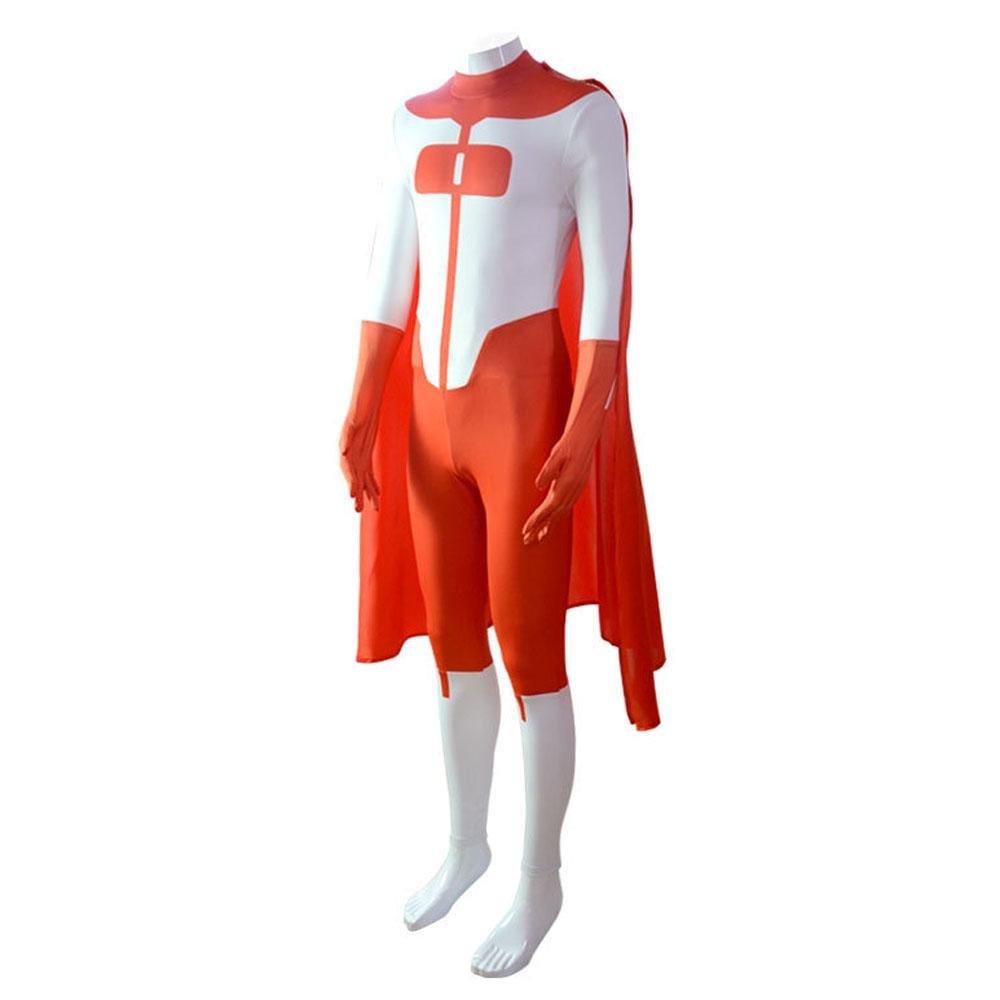 Omni - Man Invincible Costume Bodysuit Zentai Hero Cloak Cosplay - Pajamasbuy