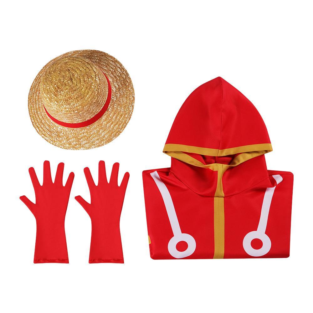 One Piece Luffy Cosplay Costume Outfits Halloween Carnival Suit - Pajamasbuy