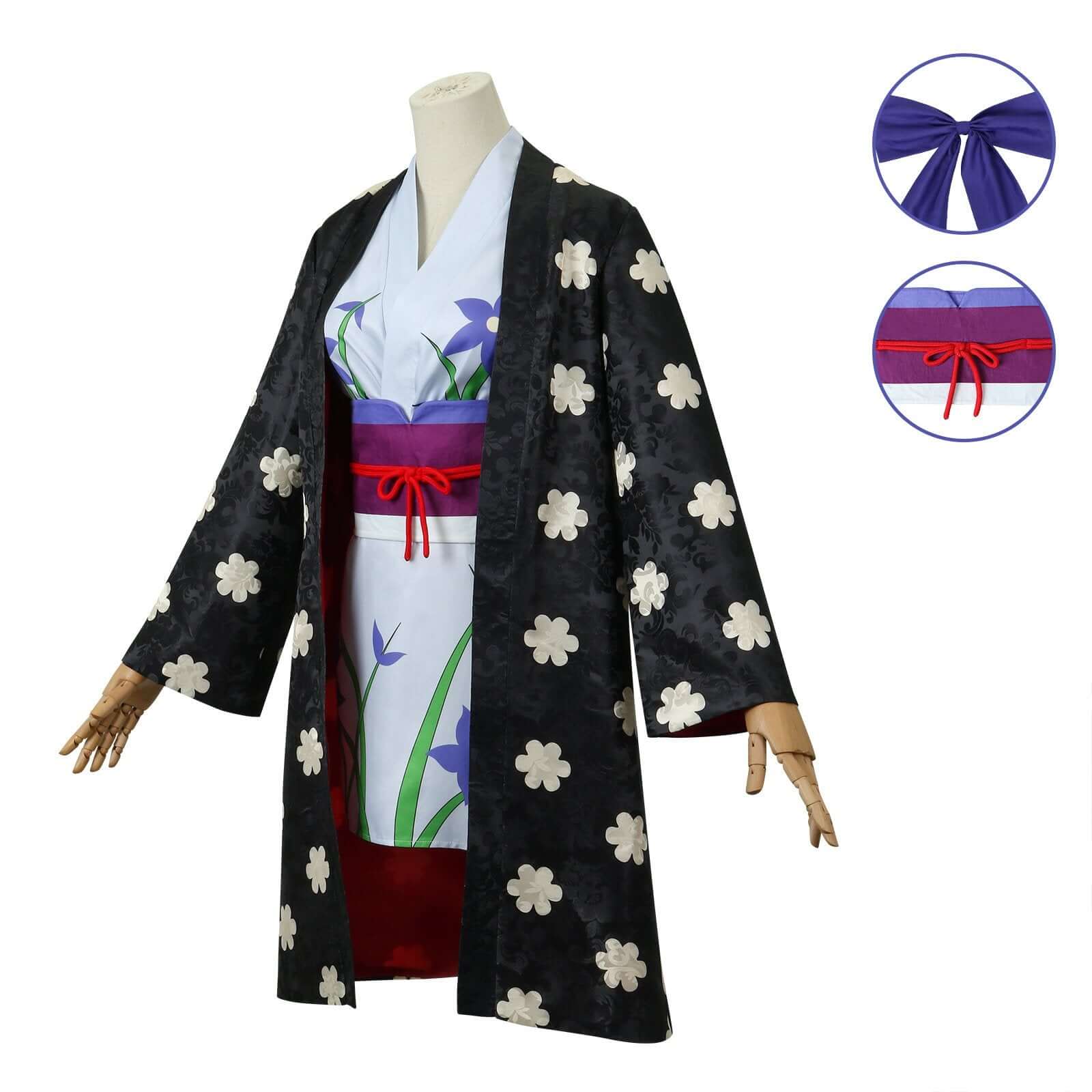 BuyOne Piece Nico Robin Japanese Anime Kimono Robe Fancy cosplay Costumes Now Cheaper With 3 - 5 Days Ship - PajamasBuy