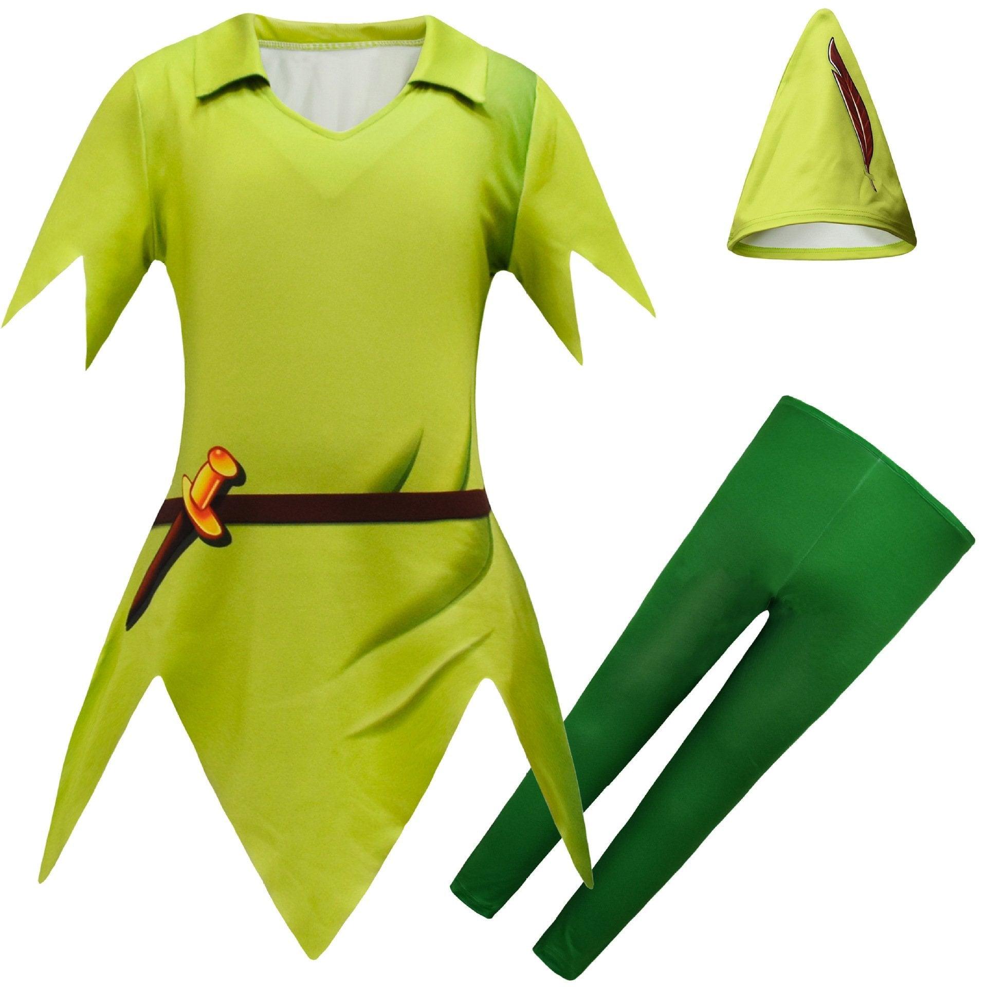 Peter Pan Shorts Suit Halloween Outfits Cosplay Costume For Kids - Pajamasbuy