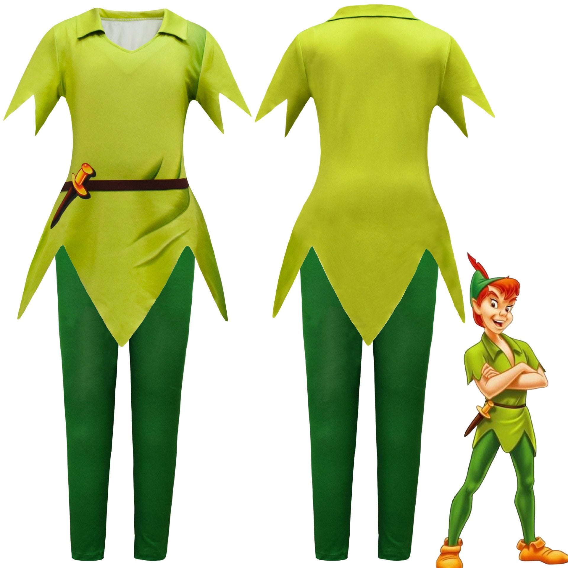 BuyPeter Pan Shorts Suit Halloween Outfits Cosplay Costume For Kids Now Cheaper With 3 - 5 Days Ship - PajamasBuy