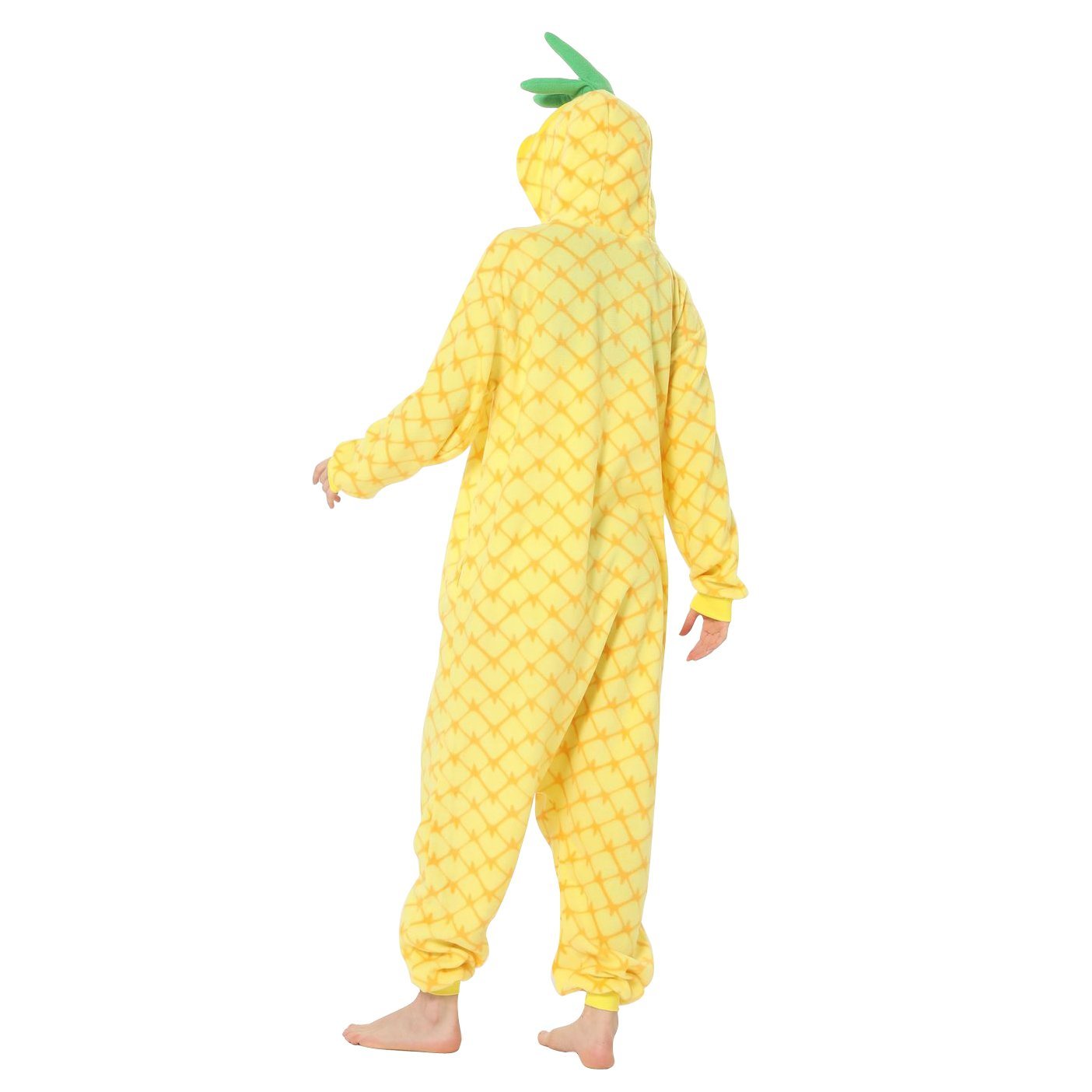 BuyPineapple Fruit Cartoon Kigurumi onesies Costume Cozy Fleece Pajamas Now Cheaper With 3 - 5 Days Ship - PajamasBuy