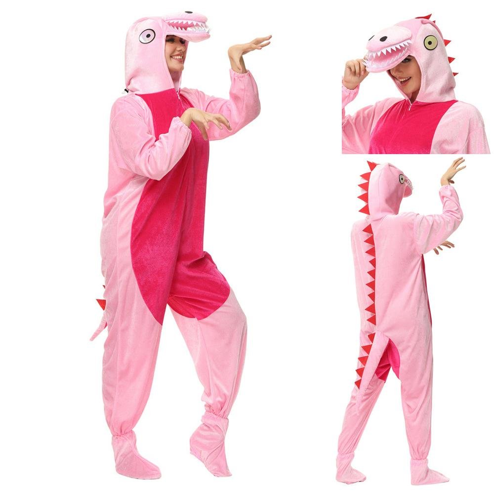 BuyPink Dinosaur momo Animal kigurumi onesies Costume Now Cheaper With 3 - 5 Days Ship - PajamasBuy