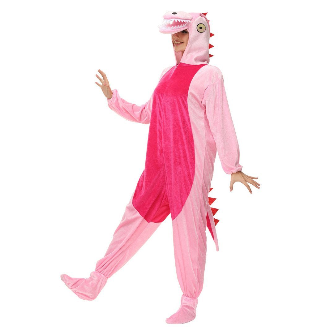 BuyPink Dinosaur momo Animal kigurumi onesies Costume Now Cheaper With 3 - 5 Days Ship - PajamasBuy