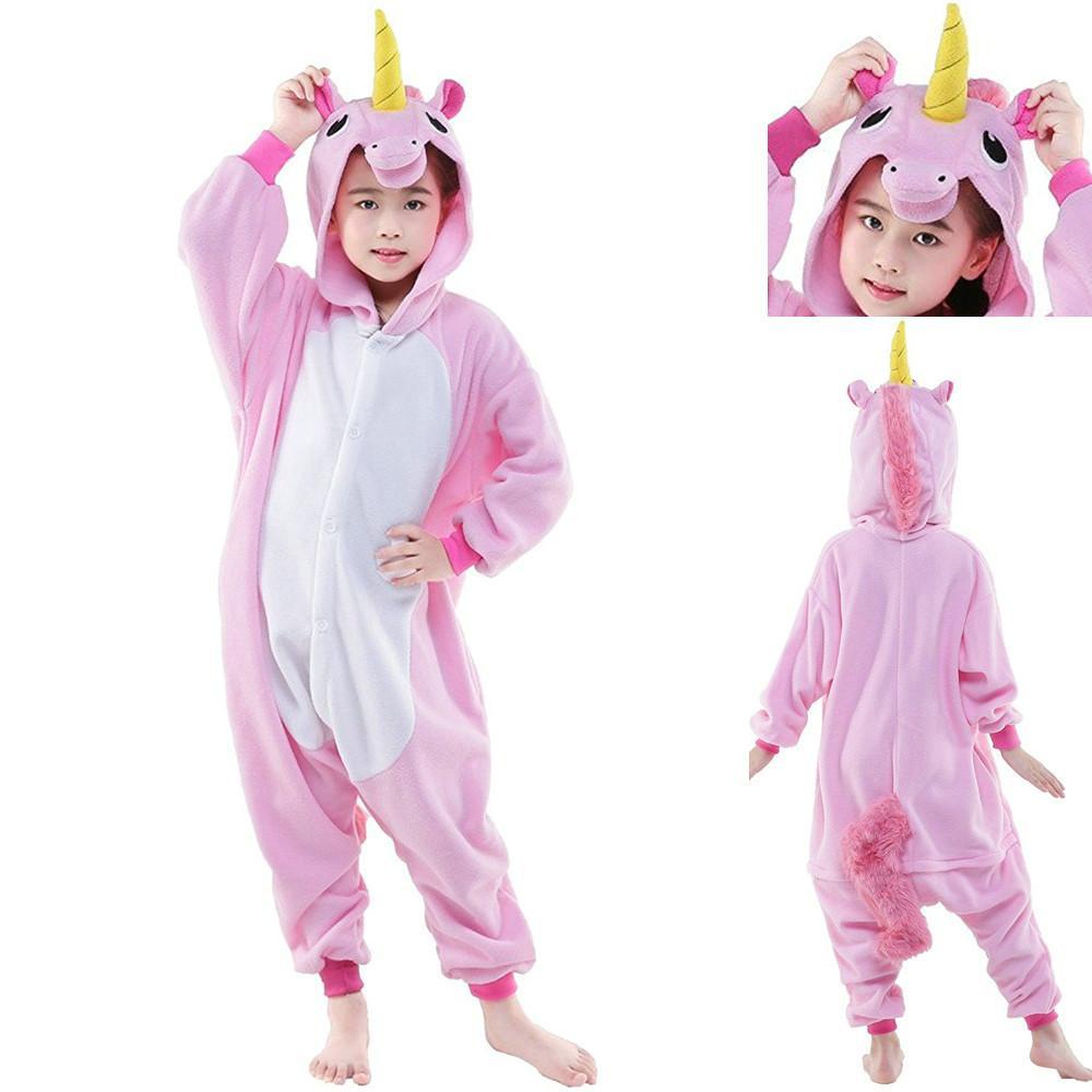 BuyPink Unicorn Kids kigrumi Onesie Animal Costume Pajamas Now Cheaper With 3 - 5 Days Ship - PajamasBuy