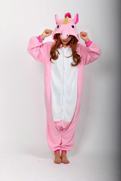 BuyPink Unicorn Onesies Kigurumi Adult Animal Costume Pajamas Now Cheaper With 3 - 5 Days Ship - PajamasBuy