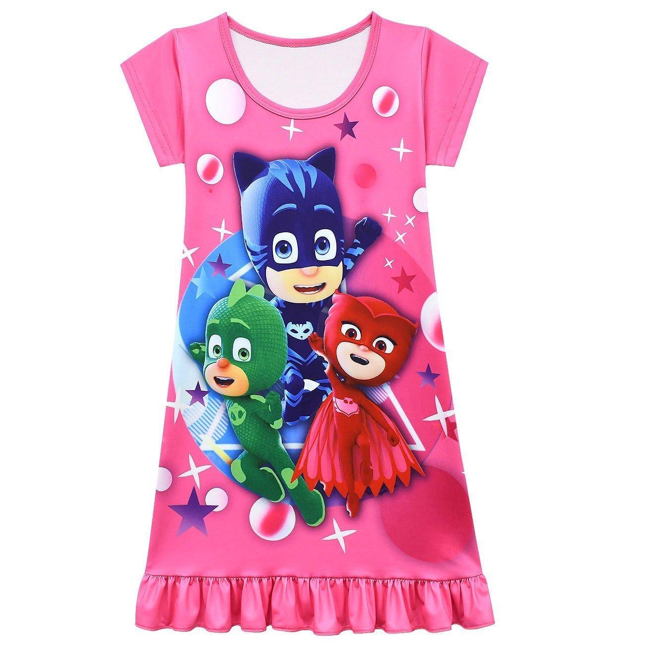 PJ Masks Pajamas Little Hero Nightgown for Toddler Kids Sleepwear Dress - Pajamasbuy