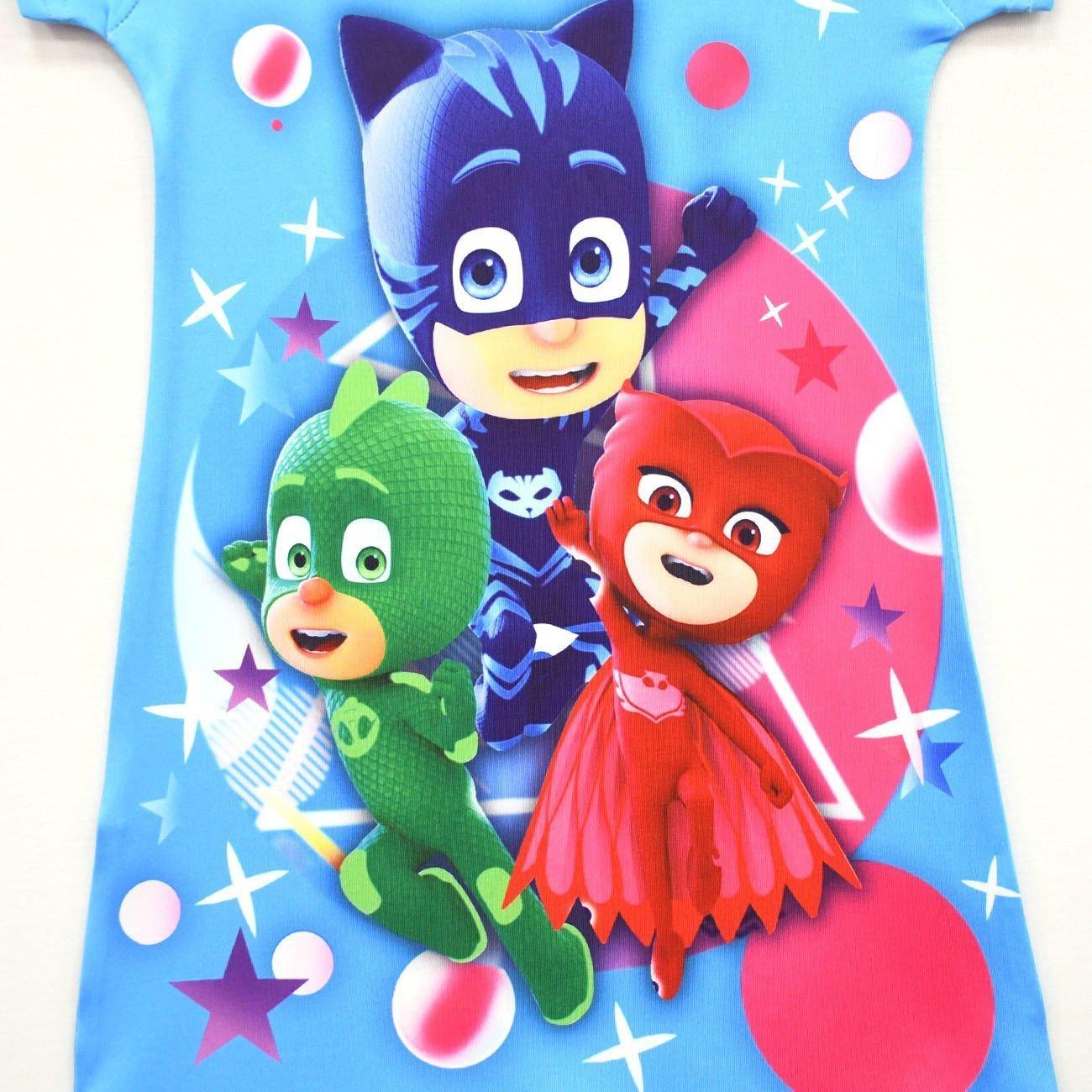 PJ Masks Pajamas Little Hero Nightgown for Toddler Kids Sleepwear Dress - Pajamasbuy