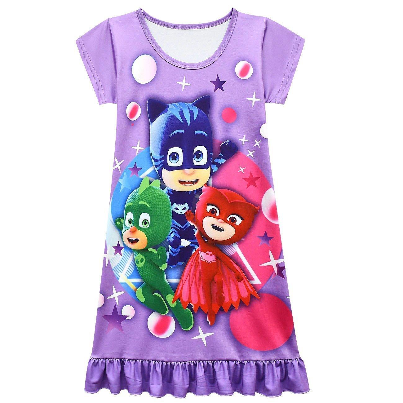 PJ Masks Pajamas Little Hero Nightgown for Toddler Kids Sleepwear Dress - Pajamasbuy