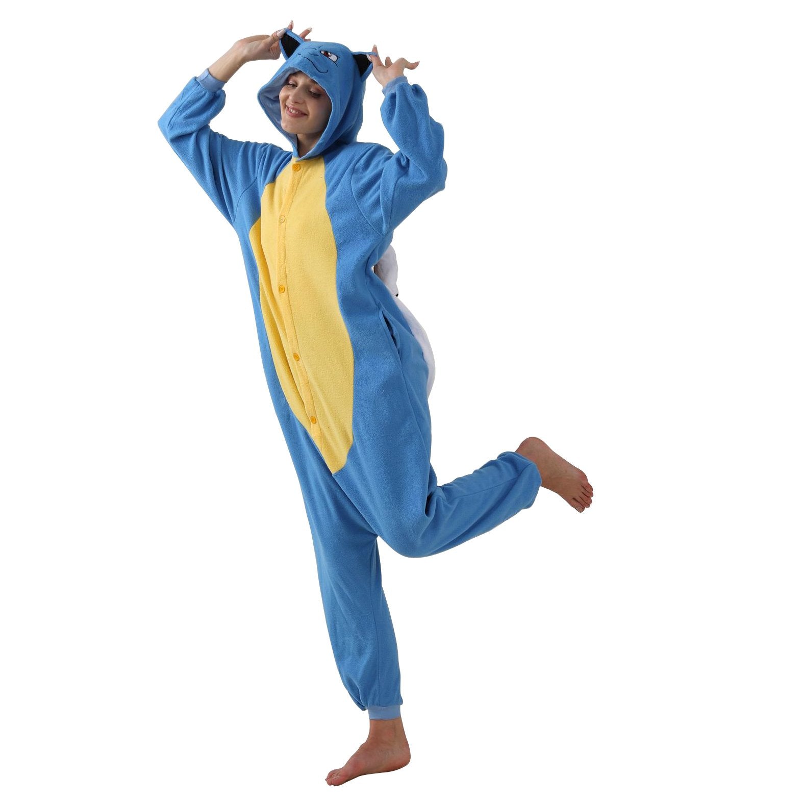 BuyPokémon Blastoise Kigurumi Onesies Costume Cozy Cartoon Fleece Pajamas Now Cheaper With 3 - 5 Days Ship - PajamasBuy