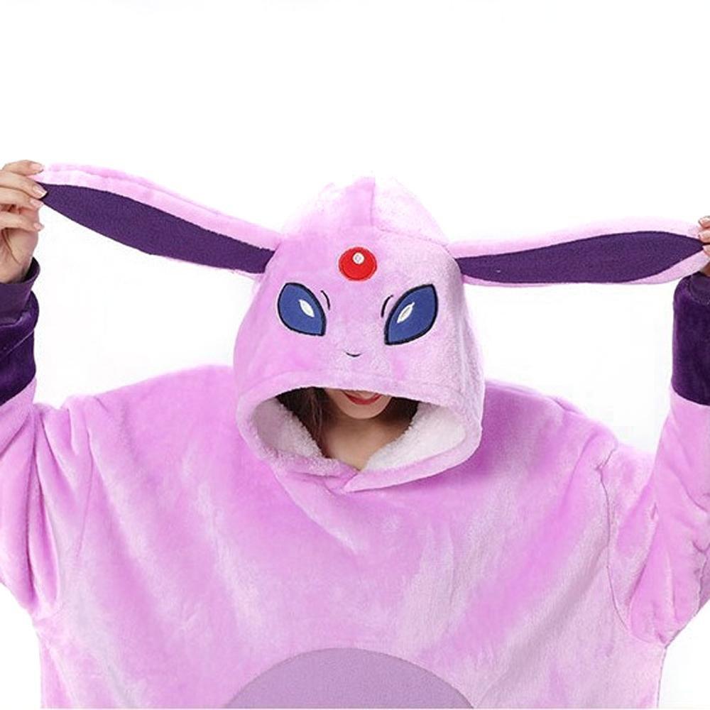 Pokémon Sylveon Keep Warm Costume Cartoon Hoodie Lazy TV Blanket - Pajamasbuy