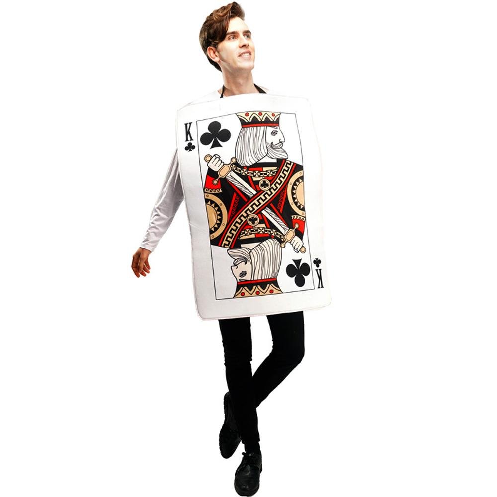 BuyPoker Couples Funny Queen Clubs King of Hearts Cosplay Costume Halloween Carnival Suit Now Cheaper With 3 - 5 Days Ship - PajamasBuy