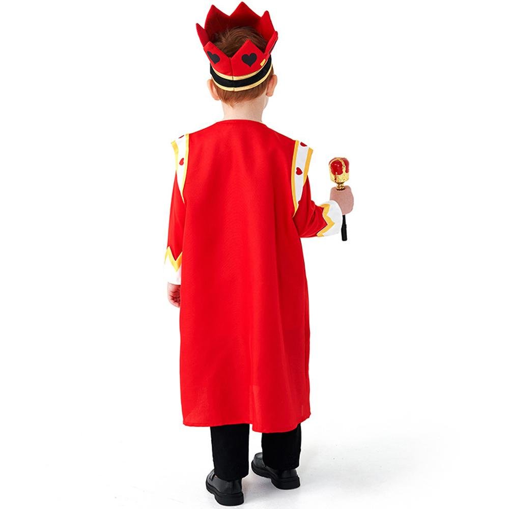 BuyPoker Kingdom Red King Children Halloween carnival costume for kids Now Cheaper With 3 - 5 Days Ship - PajamasBuy