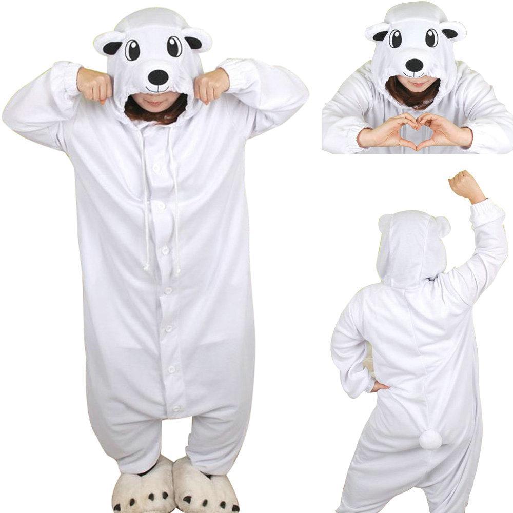 Polar Bear Animal Onesies Pajamas Kigurumi Costume - Pajamasbuy